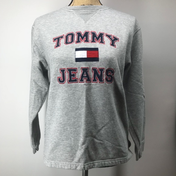 Tommy Hilfiger Sweaters - Tommy Hilfiger Vintage Spellout Tommy Jeans Crew